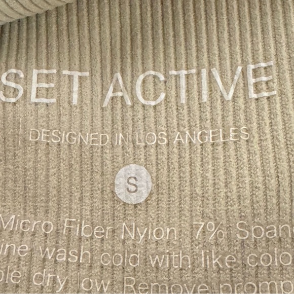 Set Active One-Shoulder Ribbed Activewear Bra Size Small S
 b32 - Picture 2 of 4